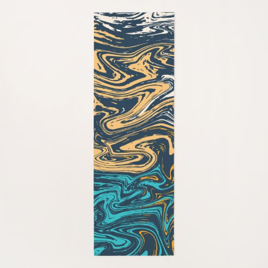 Fantasiemarmor Yogamatte (Rückseite)