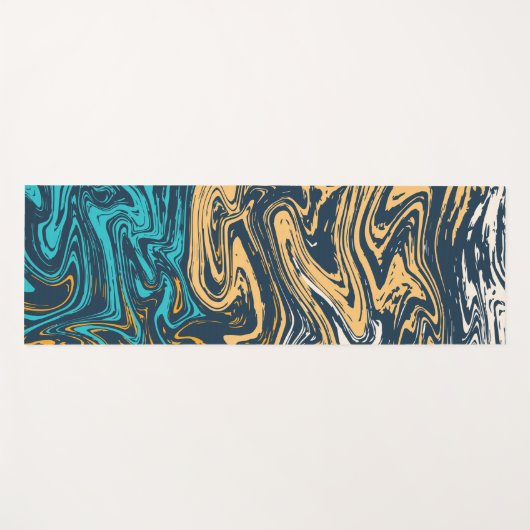 Fantasiemarmor Yogamatte (Vorderseite (Horizontal))