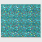 Fantasiemuster azul geschenkpapier (Flach)