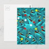 Fantasiemuster azul postkarte (Vorne/Hinten)