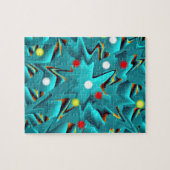 Fantasiemuster azul puzzle (Horizontal)