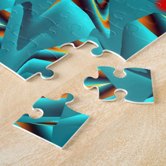 Fantasiemuster azul puzzle (Seite)