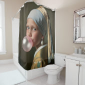 FantasieNiedliches Rosa-Bläschen Duschvorhang (Beispiel)