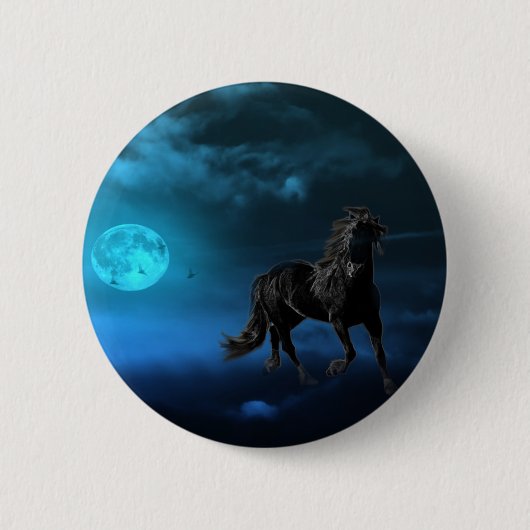 Fantasiepferd Button (Vorderseite)