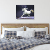 Fantasiepferde: Einhorn Leinwanddruck (Insitu (Schlafzimmer))