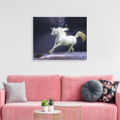 Fantasiepferde: Einhorn Leinwanddruck (Insitu (Wohnzimmer))
