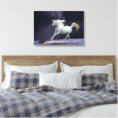 Fantasiepferde: Einhorn Leinwanddruck (Insitu (Schlafzimmer))