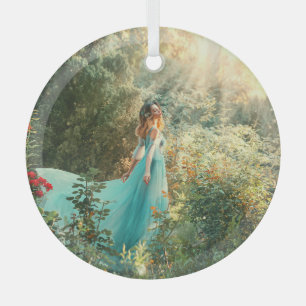 Fantasieprinzessin: Sommerliche Natur Vintage. Ornament Aus Glas
