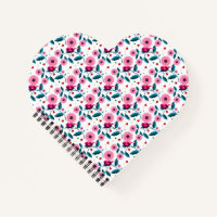 Fantasiereiche rosa Vogel-Blumen-Botanik-Design-Wu