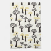 Fantasiereiches Baobab-Baum-Muster Geschirrtuch (Vertikal)