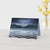 Fantasieschachbrett-Grußkarte Karte (Gelbe Blume)