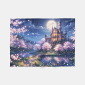 Fantasiestadt und Schloss Fleecedecke (Vorderseite (Horizontal))