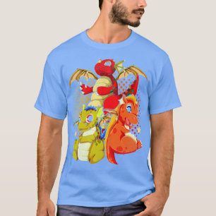 Fantasietier Mythische Kreatur Niedlicher Drache T-Shirt