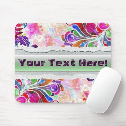 Fantasievektor BlumenMousepad Mousepad (Mit Mouse)