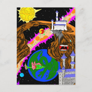 Fantasieverborgene Bilder Postkarte