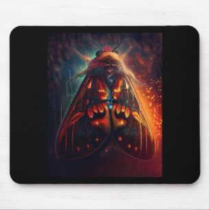 Fantasieversion eines Clown-Gesicht-Tigermottenfal Mousepad