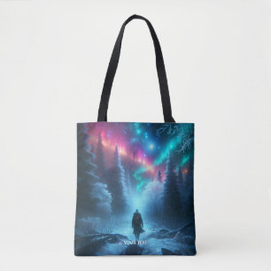 Fantasievoll Niedlicher Winterwanderweg Schnee Tasche