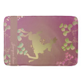 Fantasievoll Rentierschneeflocke Badematte (Vorderseite)