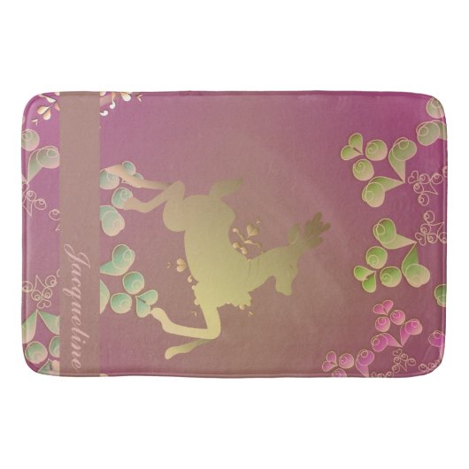 Fantasievoll Rentierschneeflocke Badematte (Vorderseite)