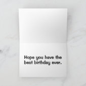 Fantasievoll tanzende Schmetterling zum Geburtstag Karte (Innenseite)