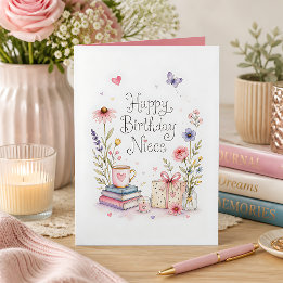 Fantasievolle Alles Gute zum Geburtstag Nichte Karte