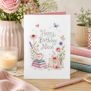 Fantasievolle Alles Gute zum Geburtstag Nichte Karte