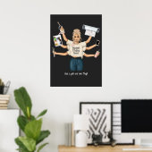 Fantasievolle Bastelkönigin Poster (Heimbüro)