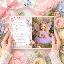 Fantasievolle Blumenfee zum 1. Geburtstag Foto