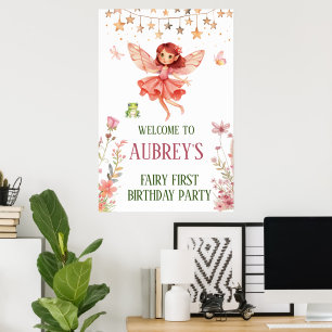 Fantasievolle Elfe zum ersten Geburtstag Poster