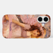 Fantasievolle Fee im träumerischen rosa Blumen Gar Case-Mate iPhone Hülle (Rückseite (Horizontal))