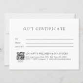 Fantasievolle Feen-QR-Code-Geschäfts-Geschenkkarte (Rückseite)