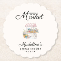 Fantasievolle Frisch auf dem Markt Brautparty 