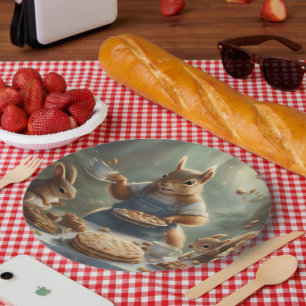 Fantasievolle Geburtstagsgeschichte Eichhörnchen Pappteller