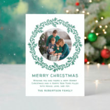 Fantasievolle handgezeichnete Weihnachtsgirlande