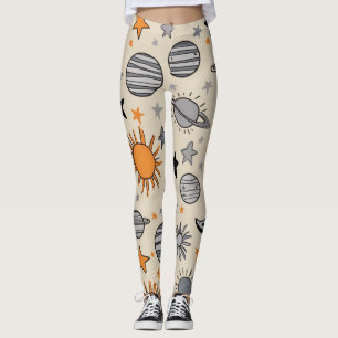Fantasievolle himmlische Kritzelei Leggings