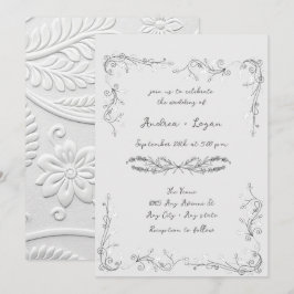 Fantasievolle Hochzeitsdinner Einladung