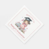 Fantasievolle Kindergarten-Abschlussfeier Serviette (Ecke)