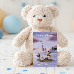Fantasievolle Kinderillustrations-Grußkarte Postkarte