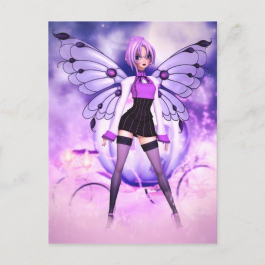 Fantasievolle Märchen Postkarte (Vorderseite)