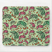 Fantasievolle Samentöpfe Rosa und grüne Mousepad (Vorne)