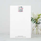 Fantasievolle Schmetterlinge im Glas Briefpapier (Stehend Vorderseite)