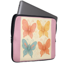 Fantasievolle Schmetterlinge Laptopschutzhülle