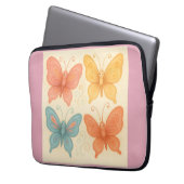 Fantasievolle Schmetterlinge Laptopschutzhülle (Vorderseite Links)