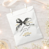 Fantasievolle schwarze goldene Bogen Danke Geschenktütchen (Ausgeschnitten)
