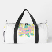 Fantasievolle Strandmuscheln Duffle Bag (Rückseite)