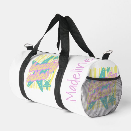 Fantasievolle Strandmuscheln Duffle Bag (Rechte Ecke)