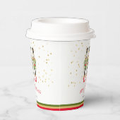 Fantasievolle Wasserfarbe Nussknacker Weihnachtsfe Pappbecher (Rechts)