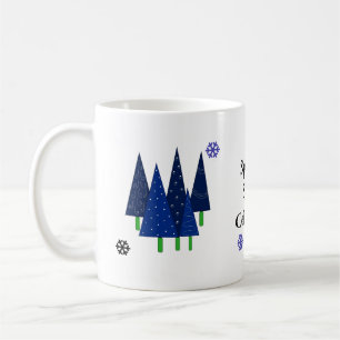 Fantasievolle Weihnachtsbäume Kaffeetasse