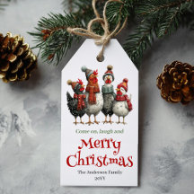 Fantasievolle Weihnachtsgeschenk-Anhänger für Hühn
