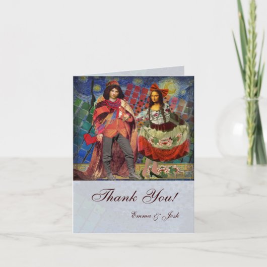 Fantasievolle Whimsical danke Mona Lisa (Vorderseite)